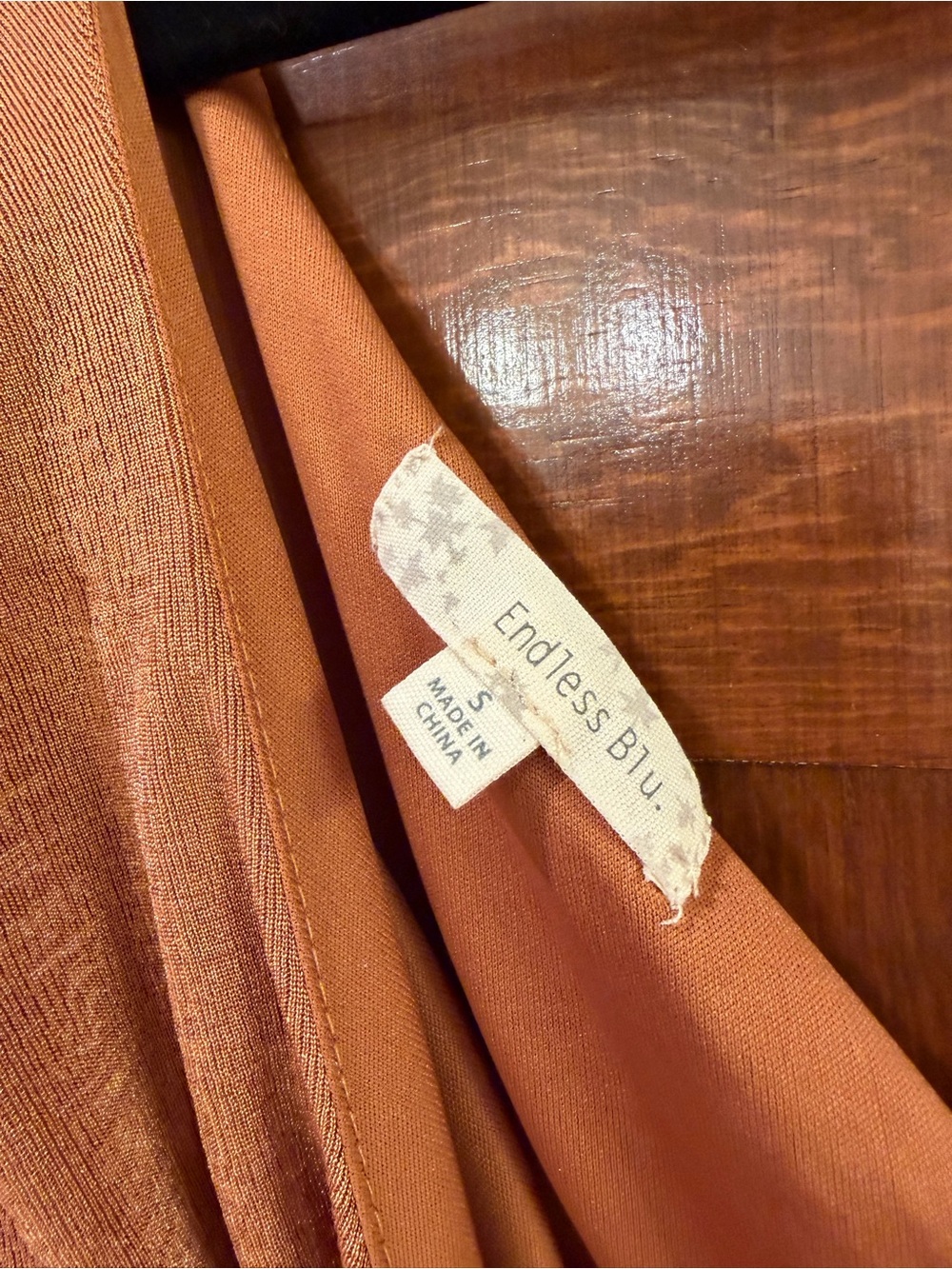 One-Shoulder Ruched Maxi Dress in Rust - Picture 5 of 9
